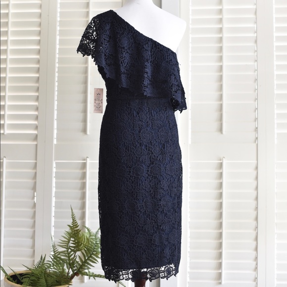 New Nanette Lepore Crochet One Shoulder Dress 12 - Picture 6 of 16